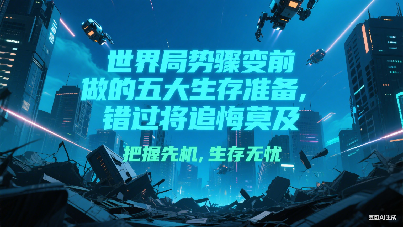 付费文章《世界局势骤变前必做的五大生存准备,错过将追悔莫及》-星空网创资源