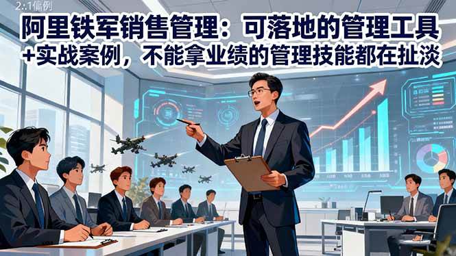 (16436期)阿里铁军销售管理:可落地的管理工具+实战案例,不能拿业绩的管理都在扯淡-星空网创资源