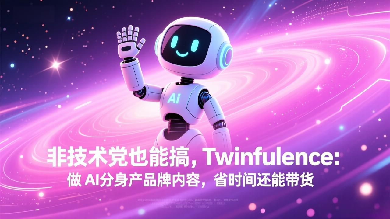 非技术党也能搞!Twinfluence:做 AI 分身产品牌内容,省时间还能带货 非技术党也能搞!Twinfluence:做 AI 分身产品牌内容,省时间还能带货