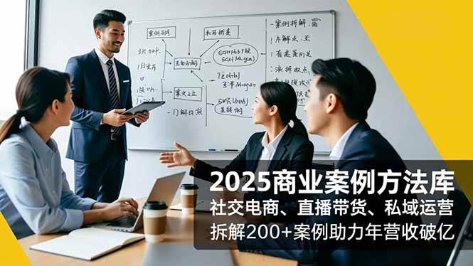 （16713期）2025商业案例方法库，社交电商、直播带货、私域运营，拆解200+案例助力年营收破亿-星空网创资源