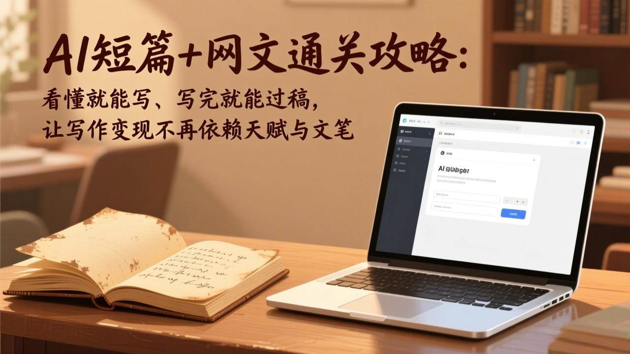 (18064期)AI短篇+网文通关攻略-更新4月:看懂就能写、写完就能过稿,让写作变现不再依赖天赋与文笔-星空网创资源