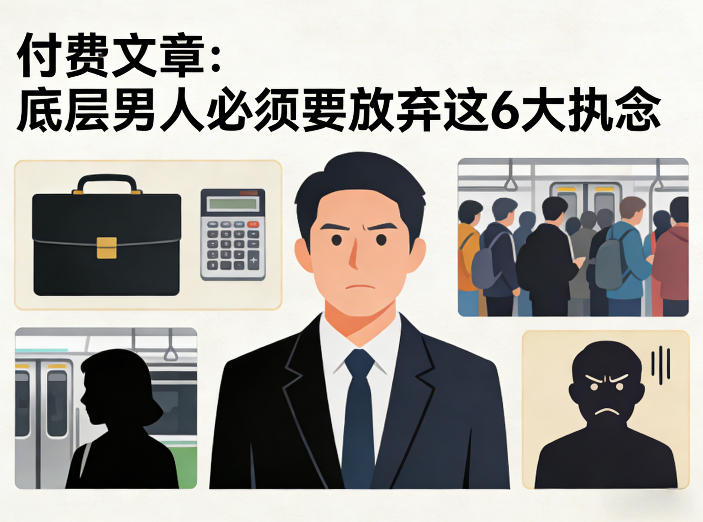 付费文章:底层男人必须要放弃这6大执念-星空网创资源