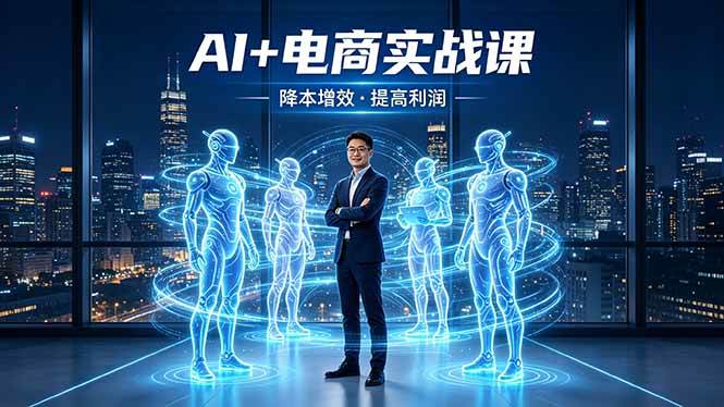 (18328期)AI+电商实战课,1人+N个AI 智能体,把SOP变AI员工,实现降本增效提高利润-星空网创资源