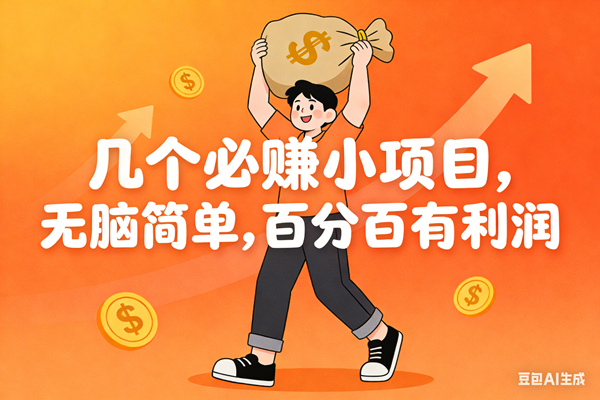 (16918期)几个必赚小项目,无脑简单,百分百有利润,副业首选,日入200+ (16918期)几个必赚小项目,无脑简单,百分百有利润,副业首选,日入200+