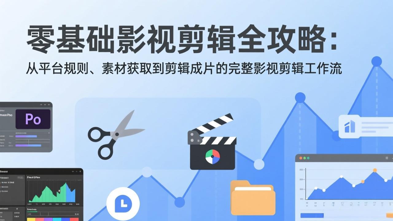 零基础影视剪辑全攻略:从平台规则、素材获取到剪辑成片的完整影视剪辑工作流 零基础影视剪辑全攻略:从平台规则、素材获取到剪辑成片的完整影视剪辑工作流