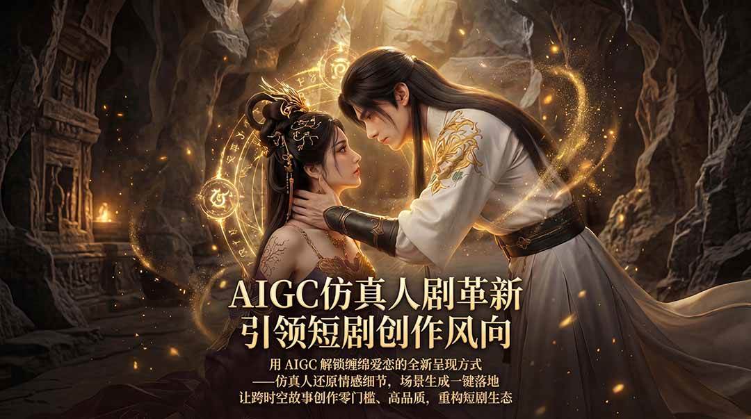(18199期)AIGC 仿真人短剧创作革新,解锁仙侠爱恋全新呈现,一键出高质场景,零门槛打造爆款剧集-星空网创资源