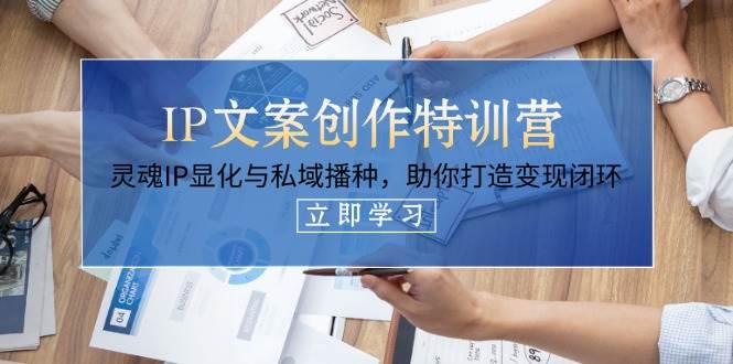 IP文案创作特训营，灵魂IP显化与私域播种，助你打造变现闭环（14节课）-星空网创资源