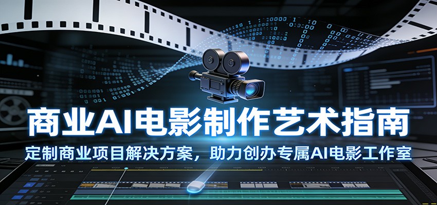 商业AI电影制作艺术指南：定制商业项目解决方案，助力创办专属AI电影工作室-星空网创资源