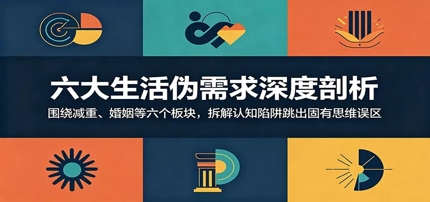 六大生活伪需求深度剖析:围绕减重、婚姻等六个板块,拆解认知陷阱跳出固有思维误区-星空网创资源