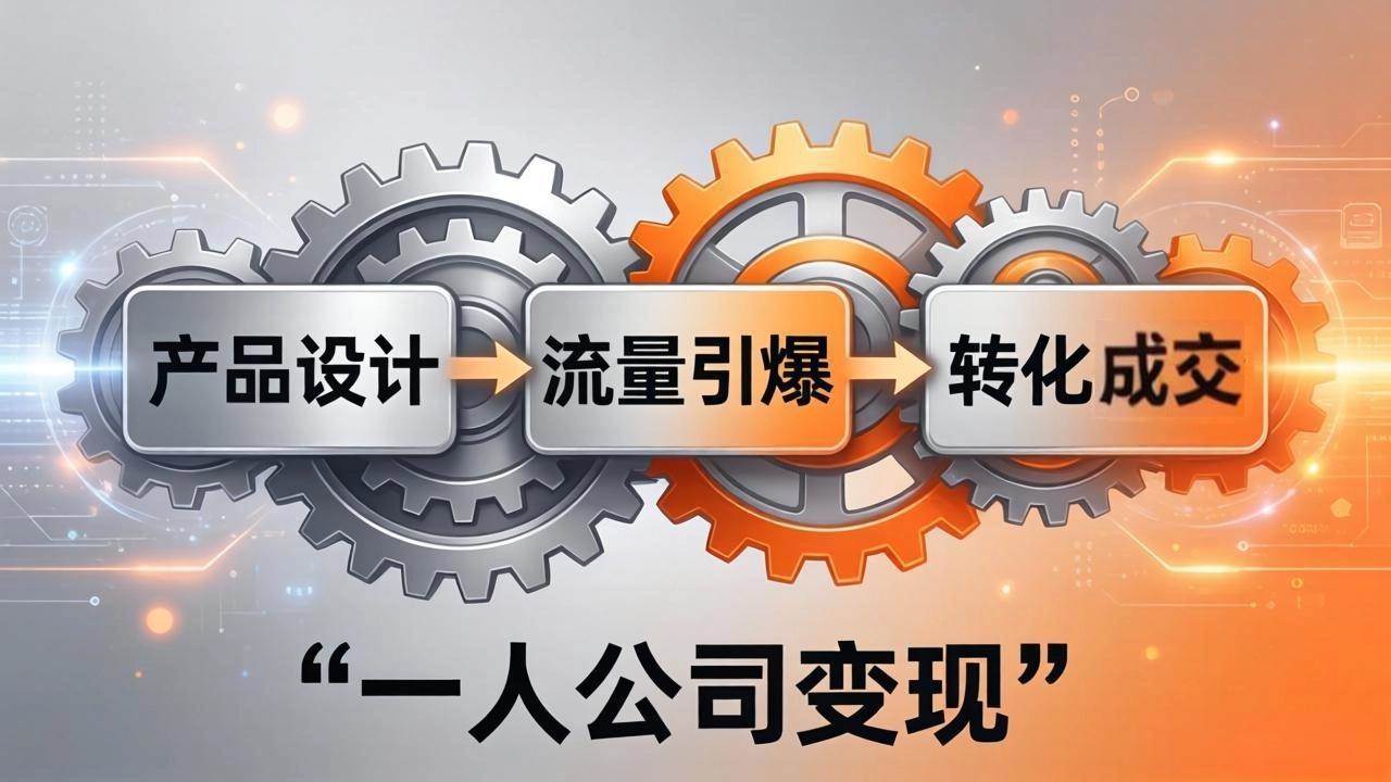 (17864期)一人公司变现全攻略:产品设计+流量引爆+转化成交,打造不受年龄限制的长期事业-星空网创资源