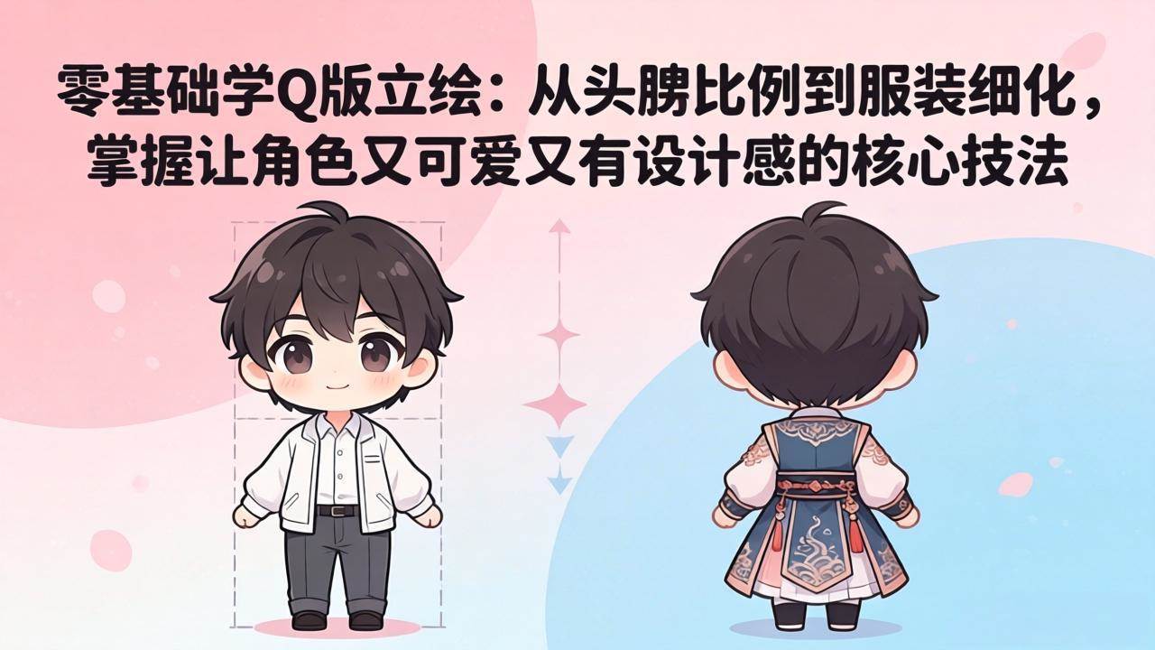 （18036期）零基础学Q版立绘：从头身比例到服装细化，掌握让角色又可爱又有设计感的核心技法-星空网创资源