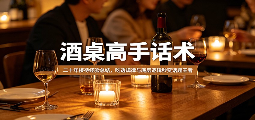 酒桌高手话术：二十年接待经验总结，吃透规律与底层逻辑秒变话题王者-星空网创资源