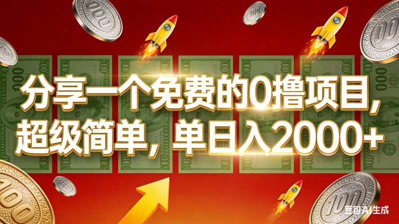 (16854期)0撸靠谱小项目,超级简单,绝对靠谱,单日入1000+-星空网创资源