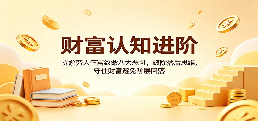 财富认知进阶:拆解穷人乍富致命八大恶习,破除落后思维,守住财富避免阶层回落-星空网创资源