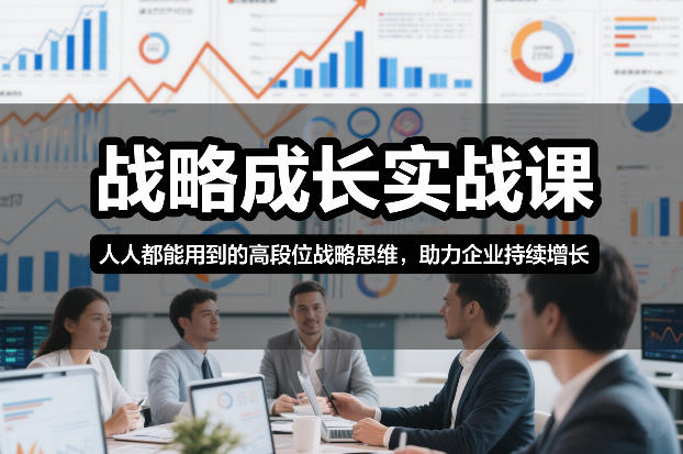 战略成长实战课,人人都能用到的高段位战略思维,助力企业持续增长-星空网创资源