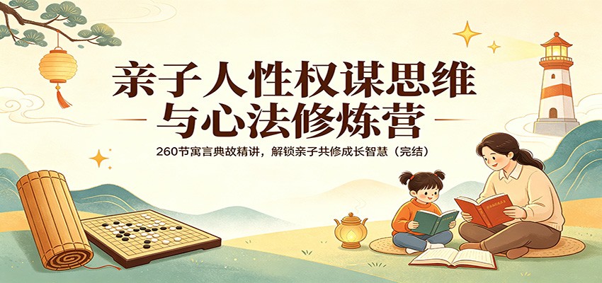 亲子人性权谋思维与心法修炼营：260节寓言典故精讲，解锁亲子共修成长智慧(完结)-星空网创资源