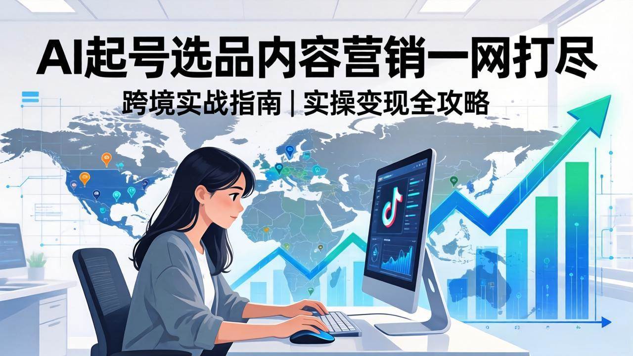 (17824期)2026 TikTok 跨境AI实操:从零基础到变现全流程,AI起号选品内容营销一网打尽-星空网创资源