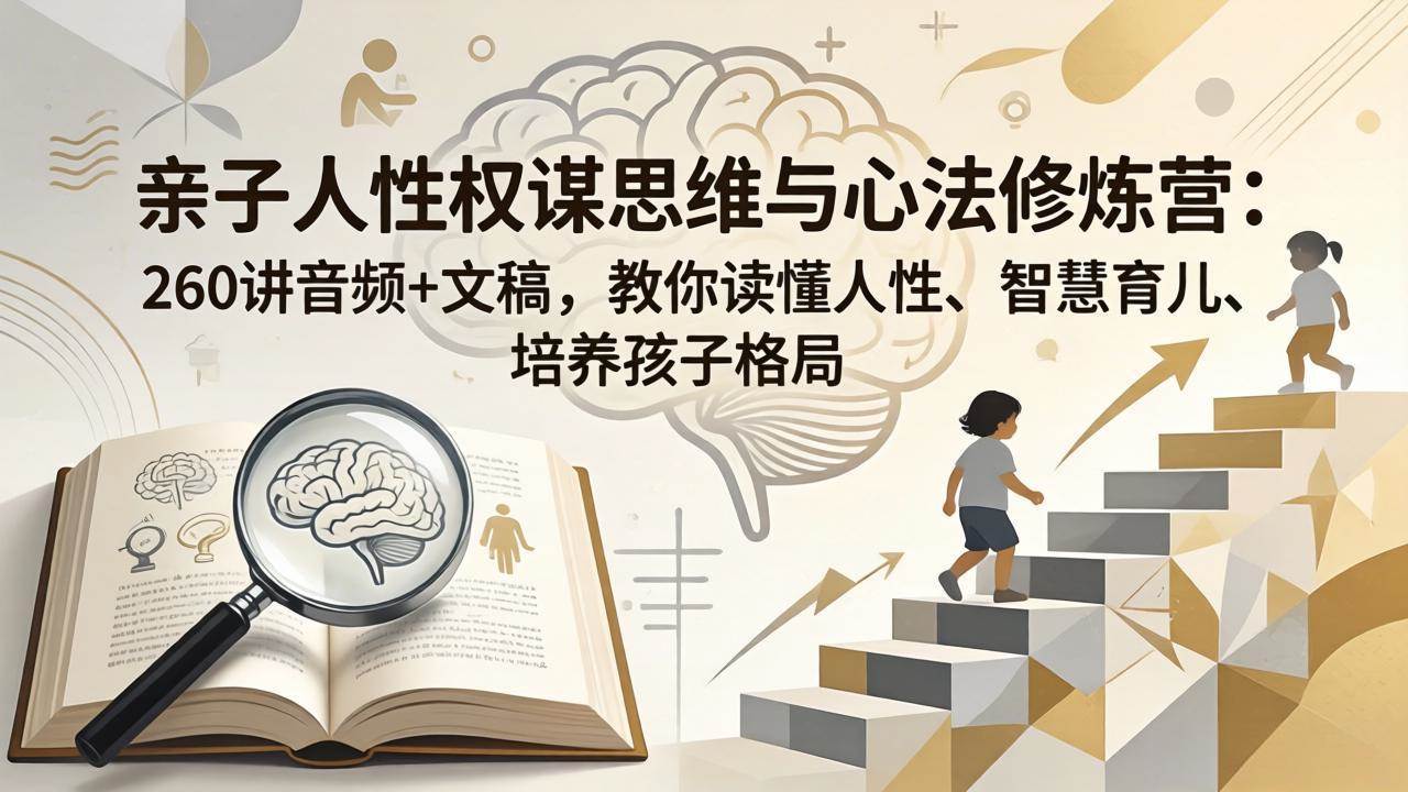 (18076期)亲子人性权谋思维与心法修炼营:260讲音频+文稿,教你读懂人性、智慧育儿、培养孩子格局 (18076期)亲子人性权谋思维与心法修炼营:260讲音频+文稿,教你读懂人性、智慧育儿、培养孩子格局