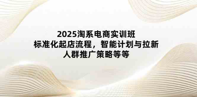 2025淘系电商实训班:标准化起店流程,智能计划与拉新,人群推广策略等等-星空网创资源