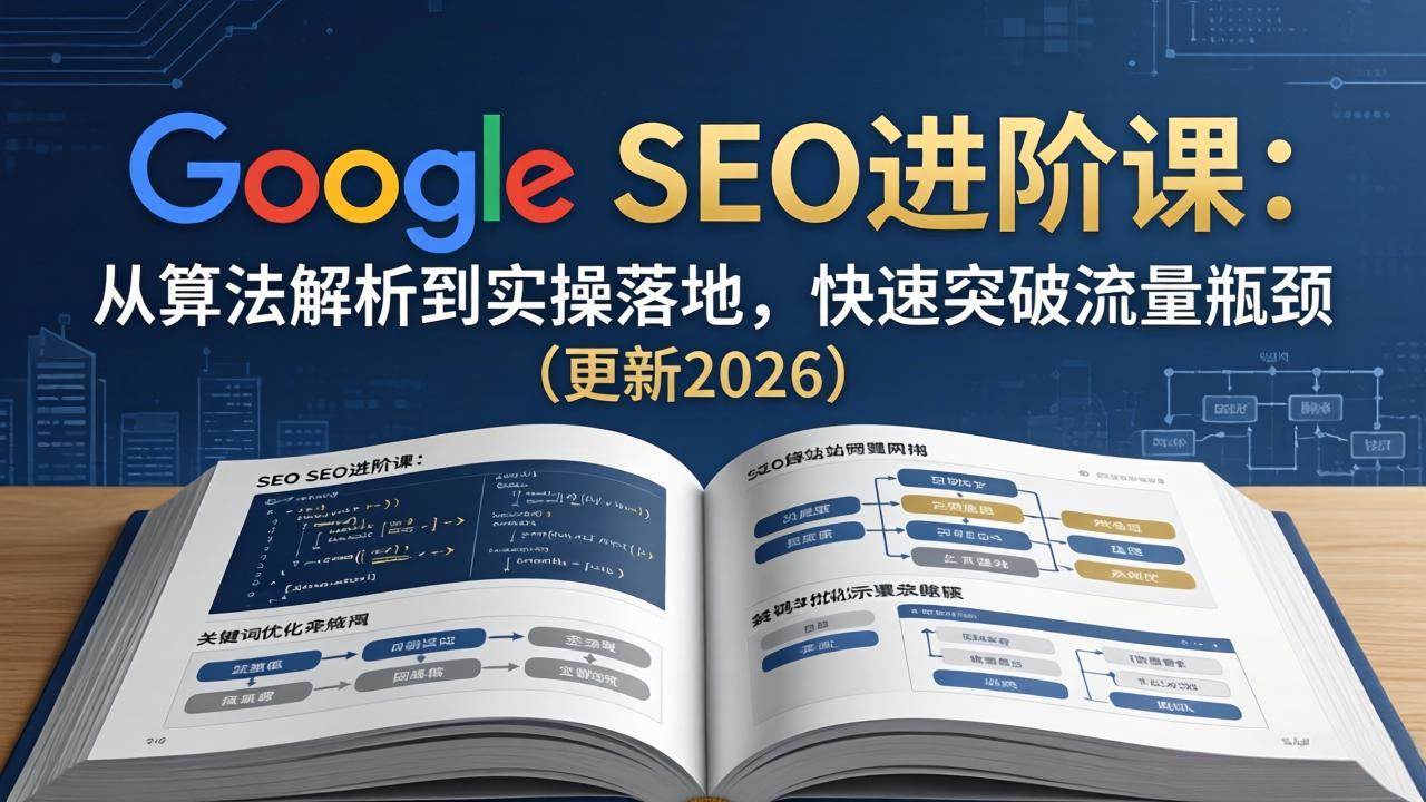 (18048期)Google SEO进阶课:从算法解析到实操落地,快速突破流量瓶颈(更新2026)-星空网创资源