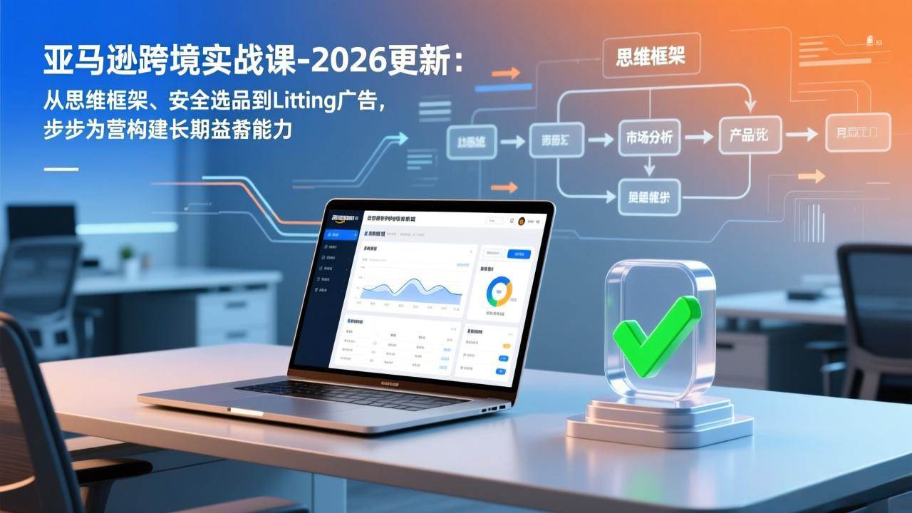 （17269期）亚马逊跨境实战课-2026更新：从思维框架、安全选品到Listing广告，步步为营构建长期盈利能力-星空网创资源