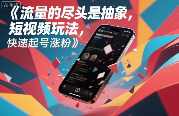 流量的尽头是抽象，抽象新奇特短视频玩法，快速起号涨粉-星空网创资源