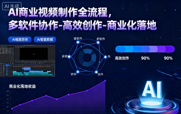 AI商业视频制作全流程2期,多软件协作-高效创作-商业化落地(更新) AI商业视频制作全流程2期,多软件协作-高效创作-商业化落地(更新)
