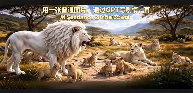 用一张普通图片,通过GPT写剧情,再用Seedance 2.0做动态演绎,居然能生成迪士尼风格搞笑动画-星空网创资源