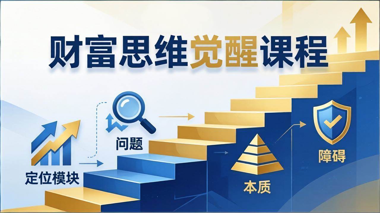 （17872期）财富思维觉醒第十期：3天大课四大模块，精准定位问题看清本质，扫清人生障碍-星空网创资源