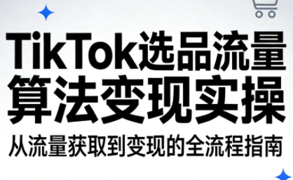 TikTok选品流量算法变现实操-星空网创资源