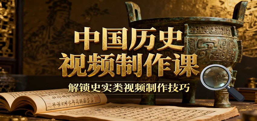 中国历史视频制作课:疆域地图集+参考文案+练习素材,解锁史实类视频制作技巧-星空网创资源