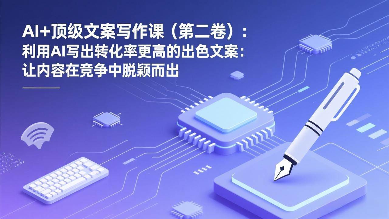 (17382期)AI+顶级文案写作课(第二卷):利用AI写出转化率更高的出色文案:让内容在竞争中脱颖而出 (17382期)AI+顶级文案写作课(第二卷):利用AI写出转化率更高的出色文案:让内容在竞争中脱颖而出