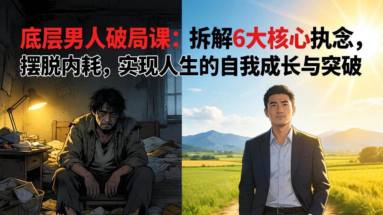 (17747期)付费文章:底层男人破局课:拆解 6 大核心执念,摆脱内耗,实现人生的自我成长与突破-星空网创资源