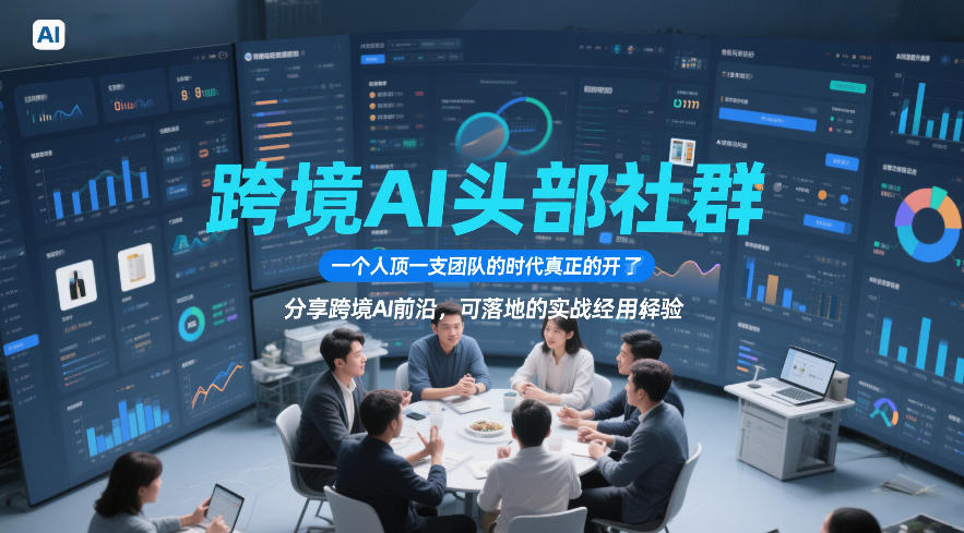 跨境AI头部社群,一个人顶一支团队的时代真正的开始了,分享跨境AI前沿,可落地的实战经验(更新3月)-星空网创资源