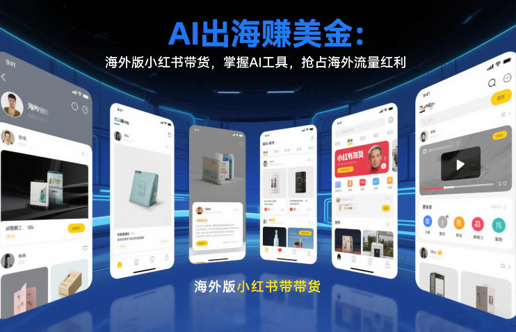 AI出海賺美金:海外版小红书带货,掌握AI工具,抢占海外流量红利(更新2026)-星空网创资源