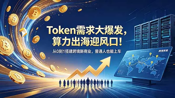 Token需求大爆发，算力出海迎风口！从0到1搭建跨境新商业，普通人也能上车-星空网创资源