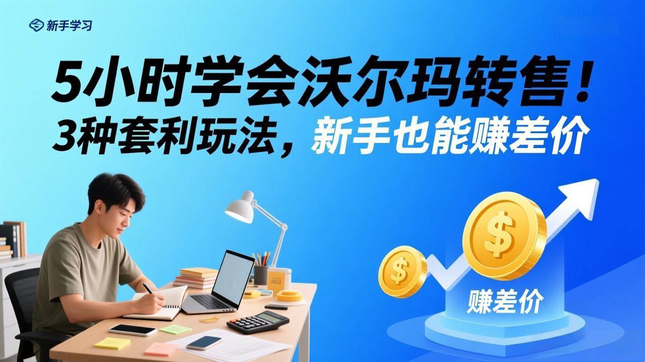 (17479期)5小时学会沃尔玛转售!3 种套利玩法,新手也能赚差价 (17479期)5小时学会沃尔玛转售!3 种套利玩法,新手也能赚差价