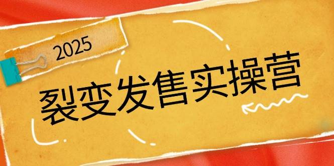 裂变发售实操营,全景解析裂变逻辑,打造动销新玩法,助力私域流量引爆-星空网创资源