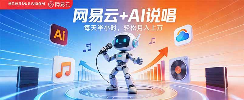 (17627期)网易云+AI说唱,每天半小时,轻松月入上万-星空网创资源