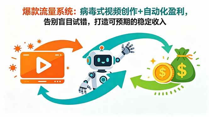 (18882期)爆款流量系统:病毒式视频创作+自动化盈利,告别盲目试错,打造可预期的稳定收入-星空网创资源