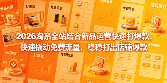 2026淘系全站结合新品运营快速打爆款,快速撬动免费流量,稳稳打出店铺爆款(更新5月12日)-星空网创资源