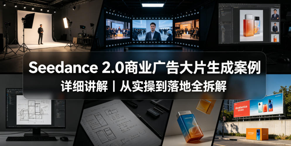 Seedance 2.0商业广告大片生成案例详细讲解｜从实操到落地全拆解-星空网创资源