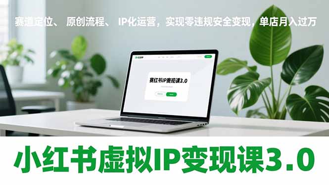 小红书虚拟IP变现课3.0,赛道定位、原创流程、IP化运营,实现零违规安全变现,单店月入过万-星空网创资源