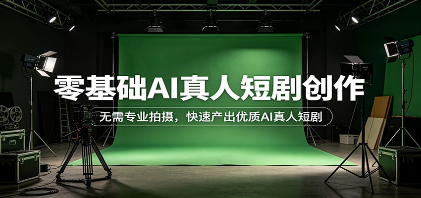 零基础AI真人短剧创作：无需专业拍摄，快速产出优质AI真人短剧-星空网创资源
