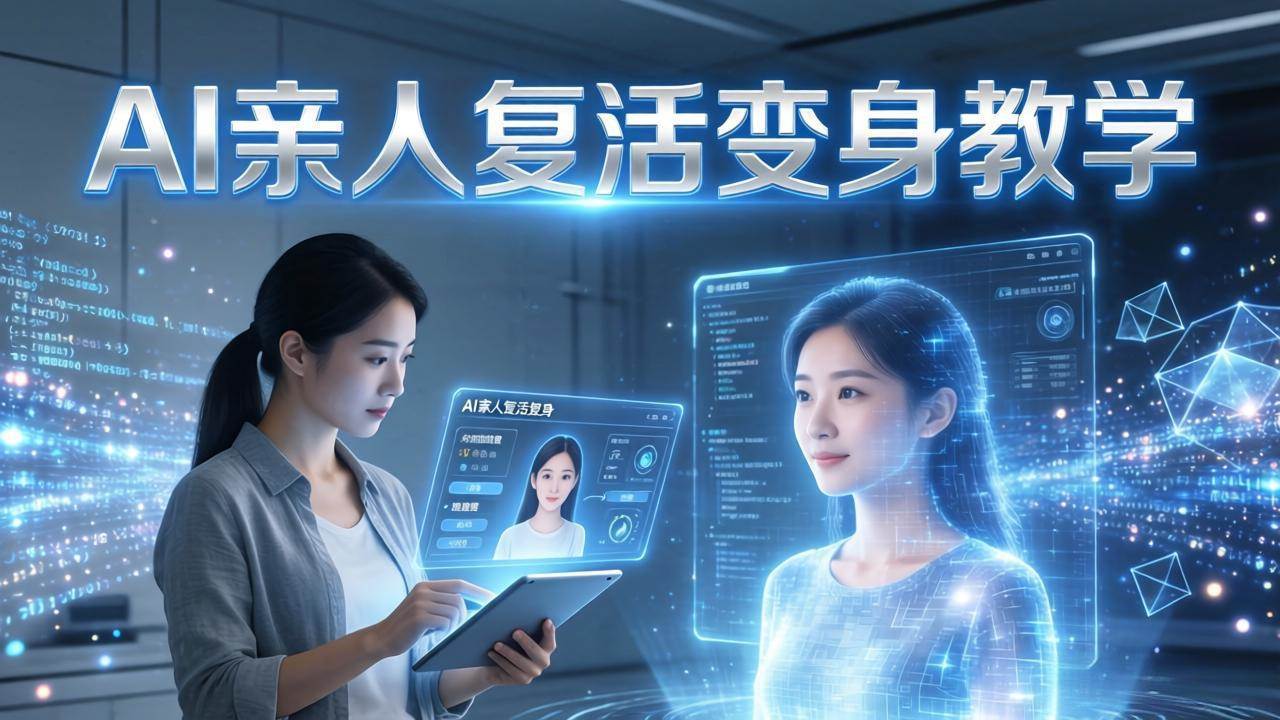 (17940期)AI亲人复活变身教学,最近超级火爆的项目,涨粉超级快,私域引流代做服务,收徒等-星空网创资源