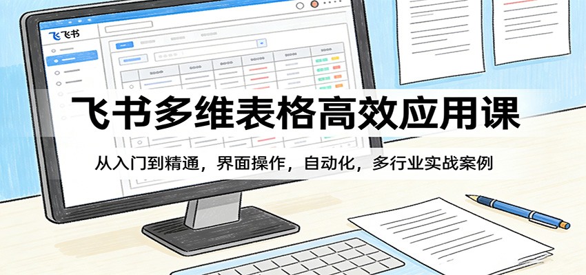 飞书多维表格高效应用课：从入门到精通，界面操作，自动化，多行业实战案例-星空网创资源
