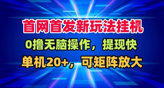 全网首发挂G，盒子自动賺米，单机20+，可矩阵放大，长期稳定运营【揭秘】-星空网创资源