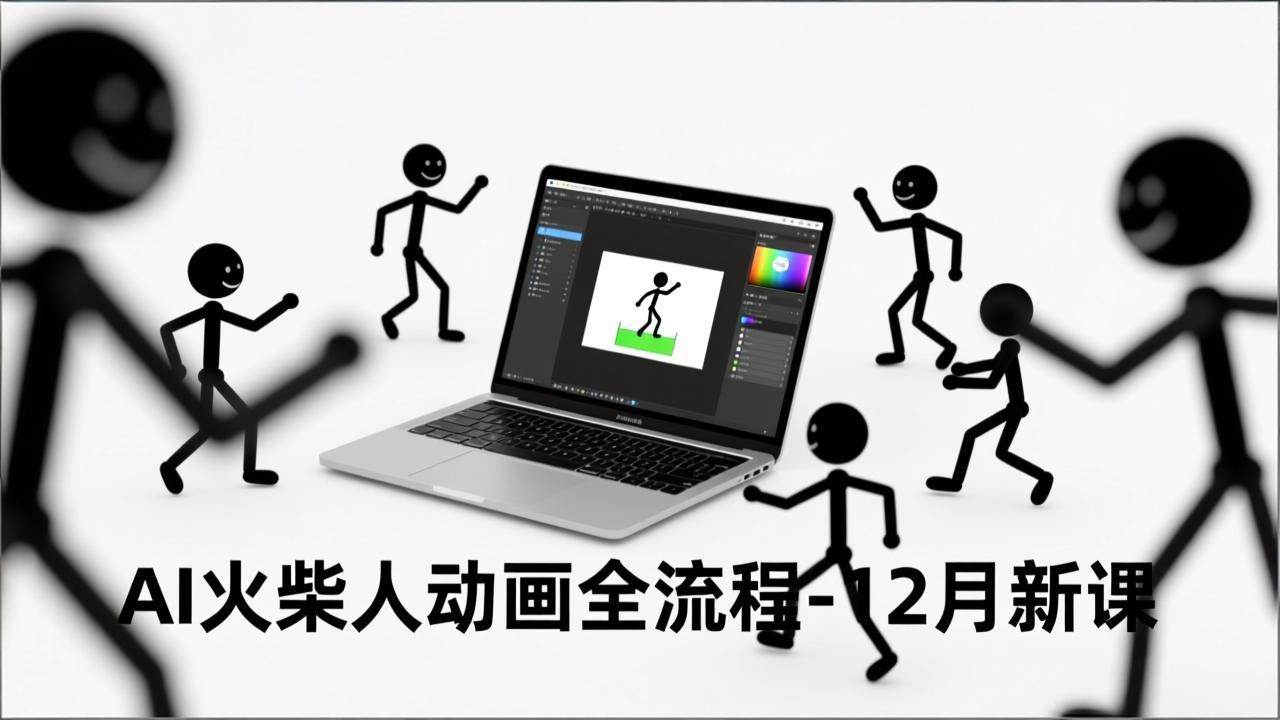 (16861期)AI火柴人动画全流程-12月新课,文案生成、声音克隆、视频剪辑,零基础快速产出动画-星空网创资源