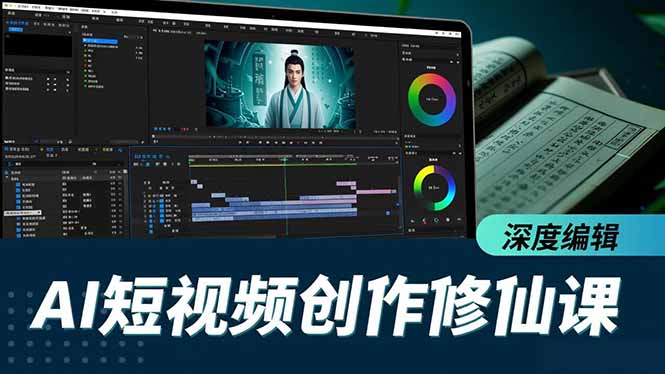 AI短视频创作修仙课，从炼气到金仙、爆款复刻、深度编辑，掌握全栈AI能力-星空网创资源