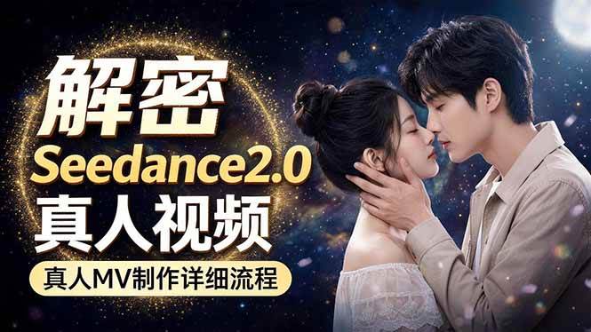 (18289期)Seedance 2.0电影级真人 MV全流程拆解:提示词、运镜、粒子特效,手把手实操-星空网创资源